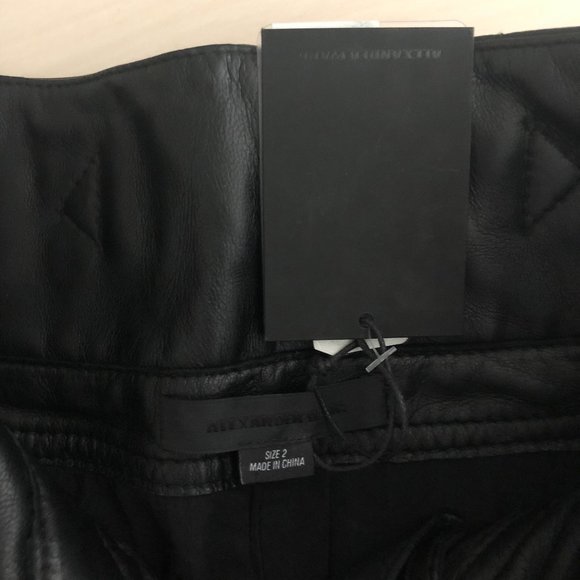 Alexander Wang Leather Corset Shorts in Black - Picture 5 of 5